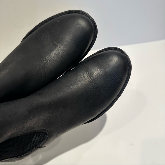 Born women’s Cove Waterproof Chelsea Black Leather Ankle Boots - Picture 7 of 8